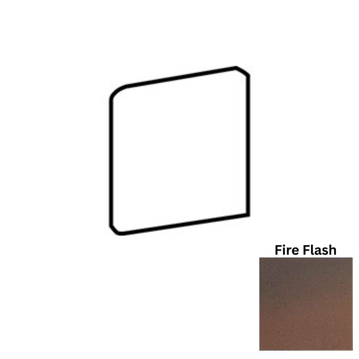 Accessory American Olean - Quarry Naturals - Fire Flash QCRL1885 Bullnose Corner Matte American Olean