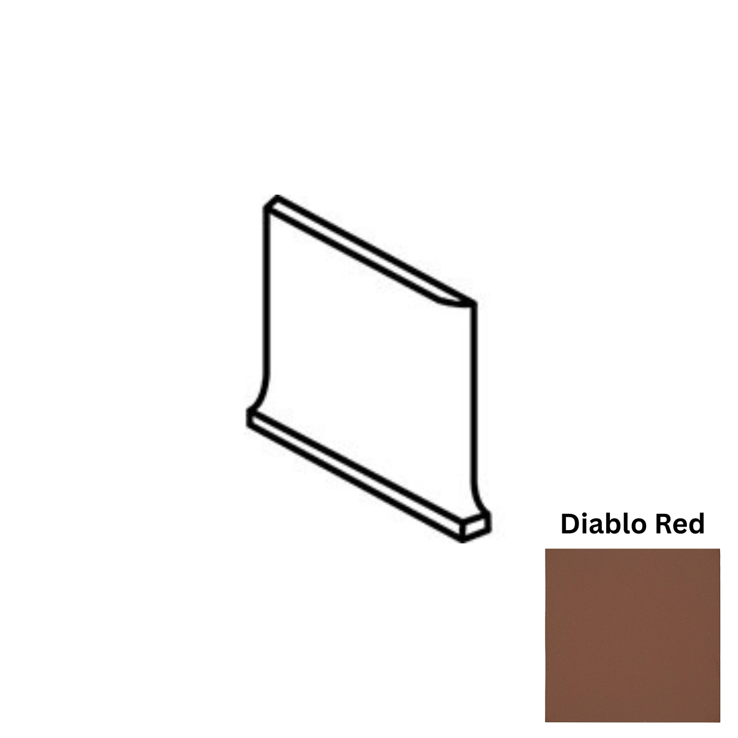 Accessory Daltile - Quarry Textures - Diablo Red QCL3565 Cove BC Left Matte Daltile