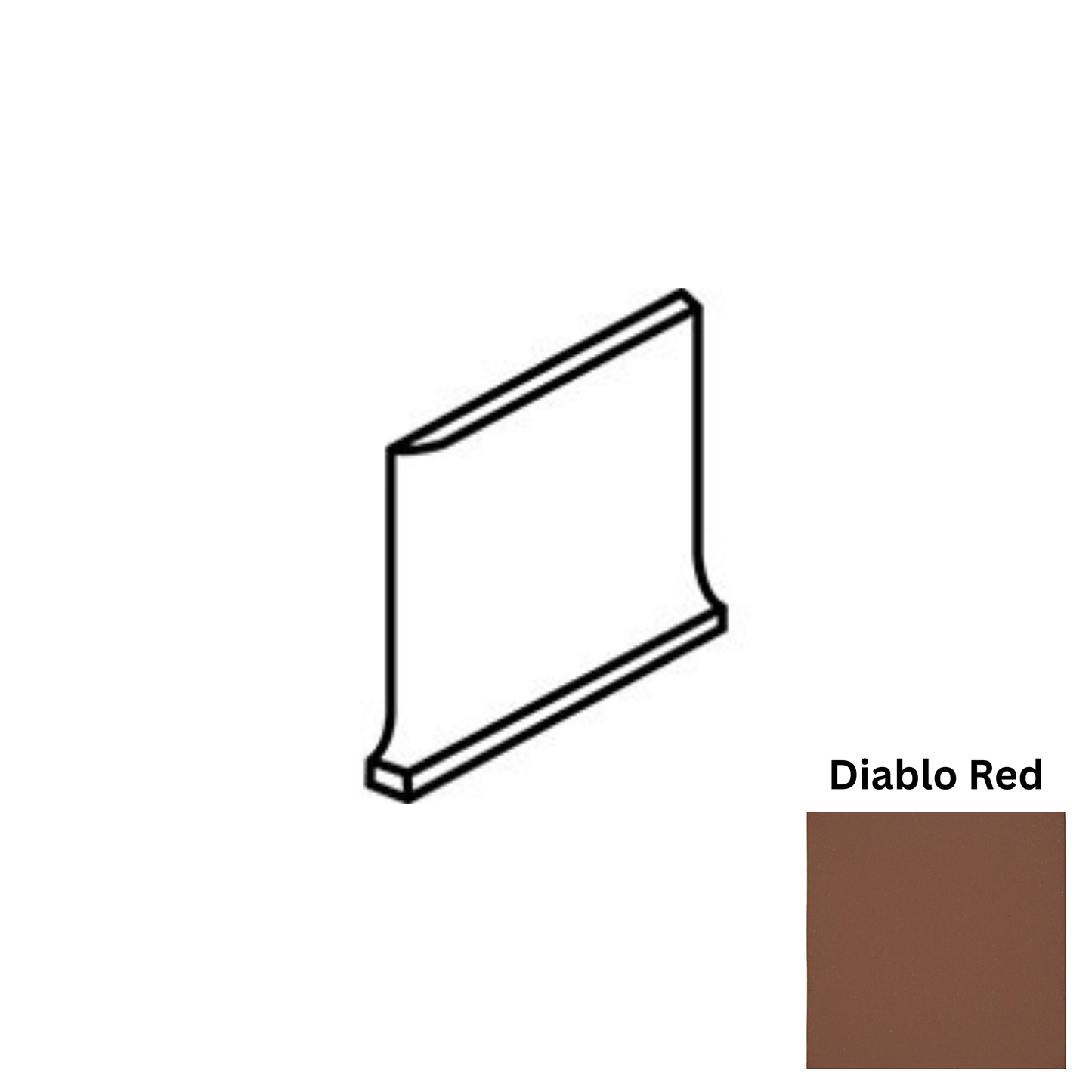 Accessory Daltile - Quarry Textures - Diablo Red QCR3565 Cove BC Right Matte Daltile
