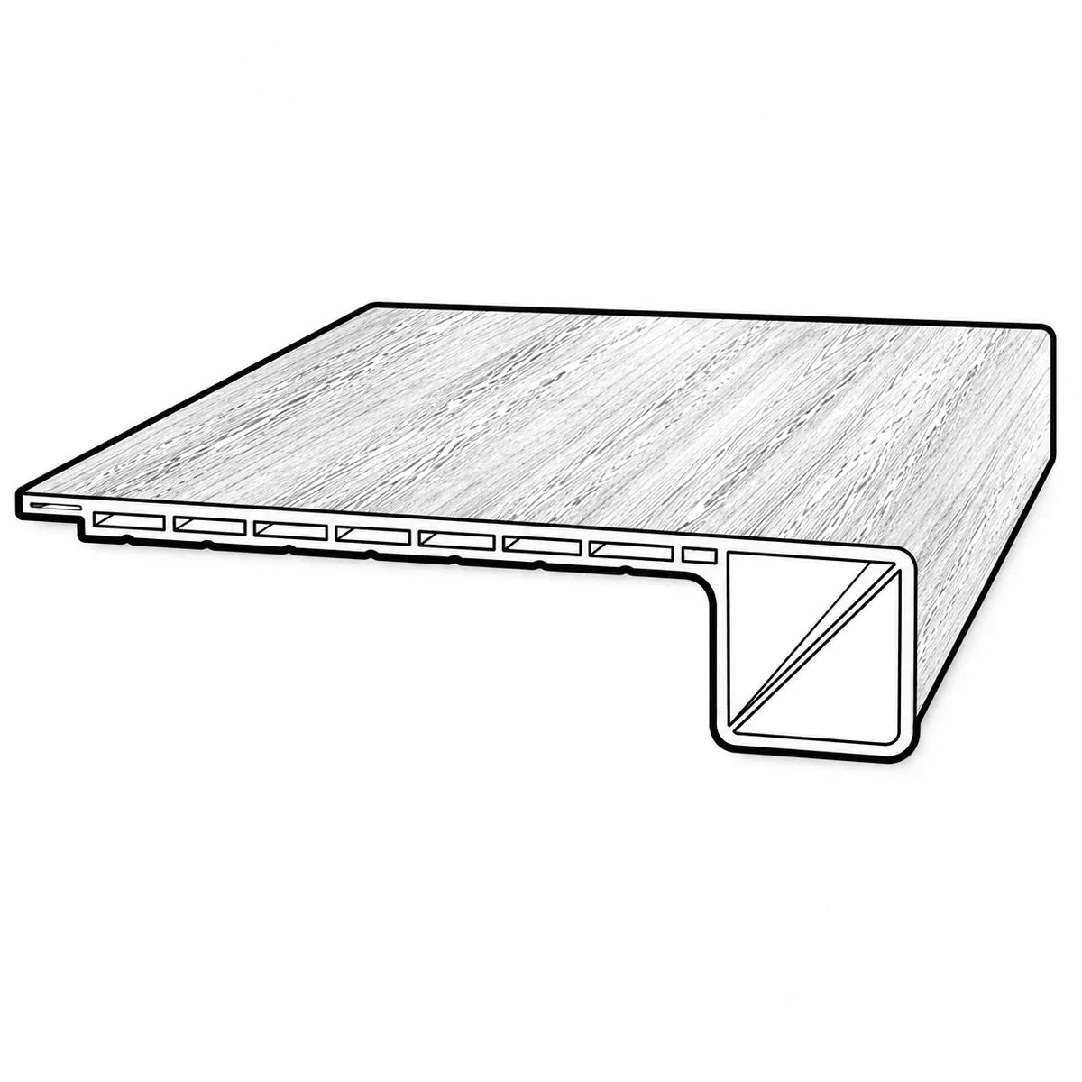Accessory Shaw - Square Stair Nose - 4.5" WIDE 4.5 - 5.4MM Shaw