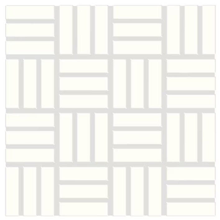 Ceramic Tile Daltile - Color Wheel Mosaic - Arctic White 1 x 3 Lattice Weave Mosaic Box Daltile