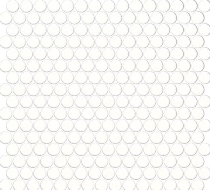 Ceramic Tile Daltile - Color Wheel Mosaic - Arctic White Penny Round Mosaic Box Daltile