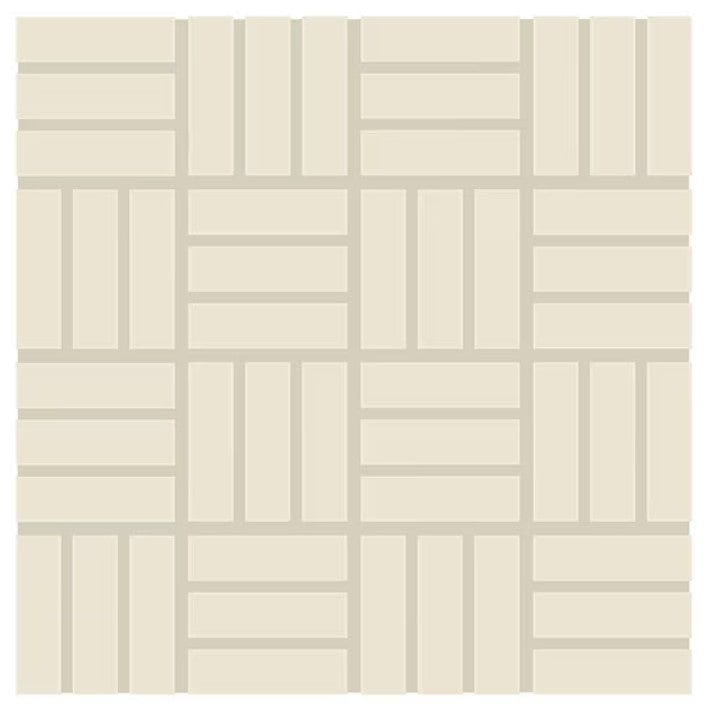 Ceramic Tile Daltile - Color Wheel Mosaic - Biscuit 1 x 3 Lattice Weave Mosaic Box Daltile