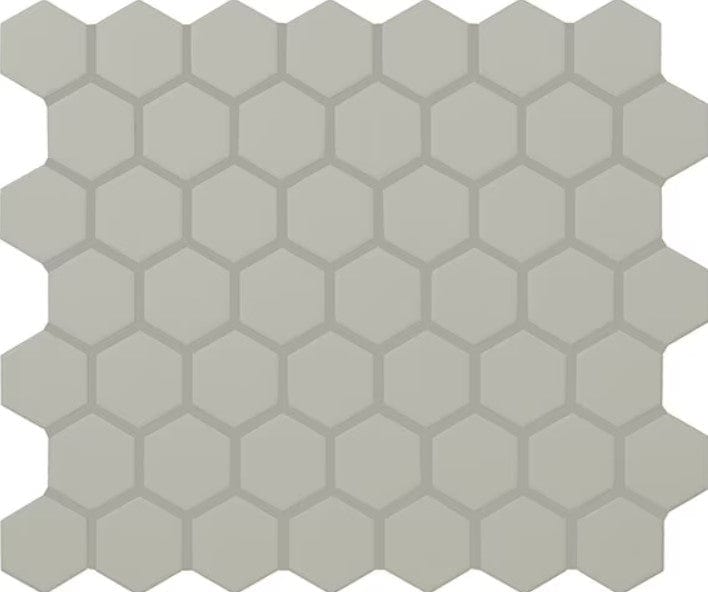 Ceramic Tile Daltile - Color Wheel Mosaic - Desert Gray 1.5" Hexagon Box Daltile