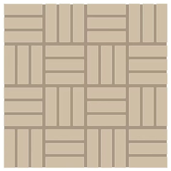 Ceramic Tile Daltile - Color Wheel Mosaic - Matte Urban Putty 1 x 3 Lattice Weave Mosaic Box Daltile