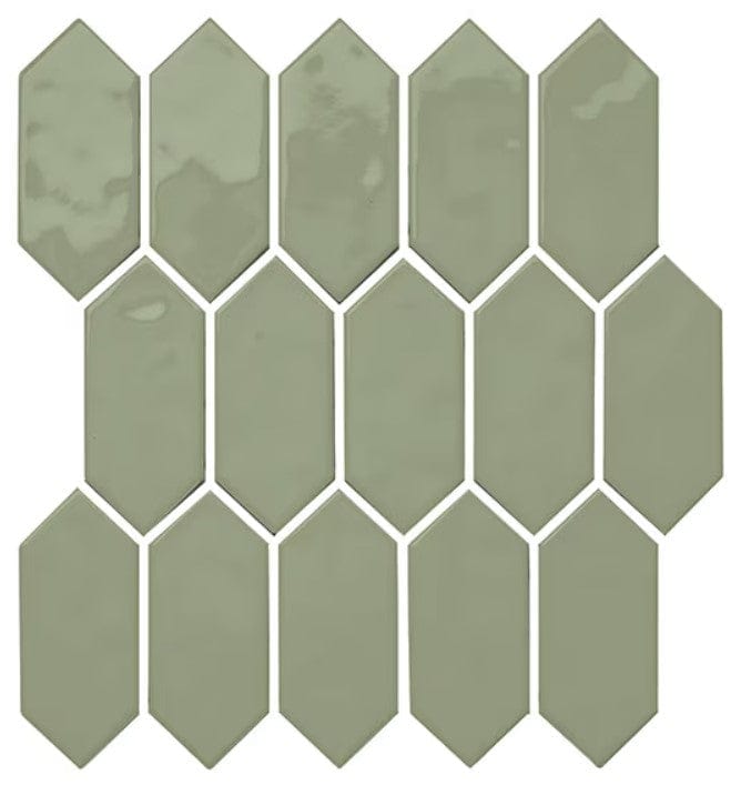 Ceramic Tile Daltile - Mythology - Chronos 2x5 - Picket Mosaic Box Daltile