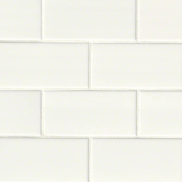 Ceramic Tile MSI - Domino - White - Subway Tile 3x6 MSI International