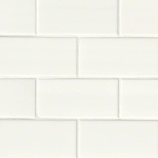 Ceramic Tile MSI - Domino - White - Subway Tile 3x6 MSI International
