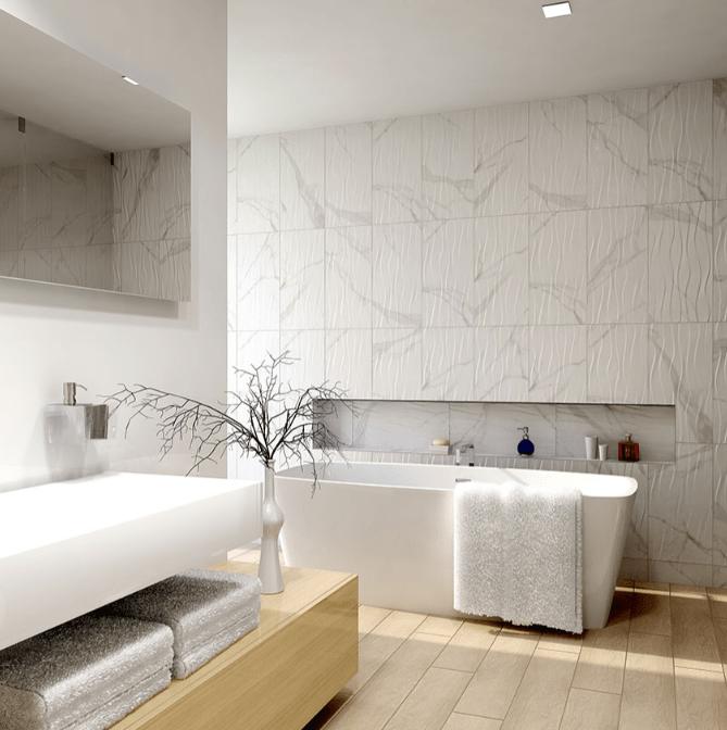 Ceramic Tile MSI - Dymo - Statuary Wavy - Ceramic Tile 12X24 MSI International