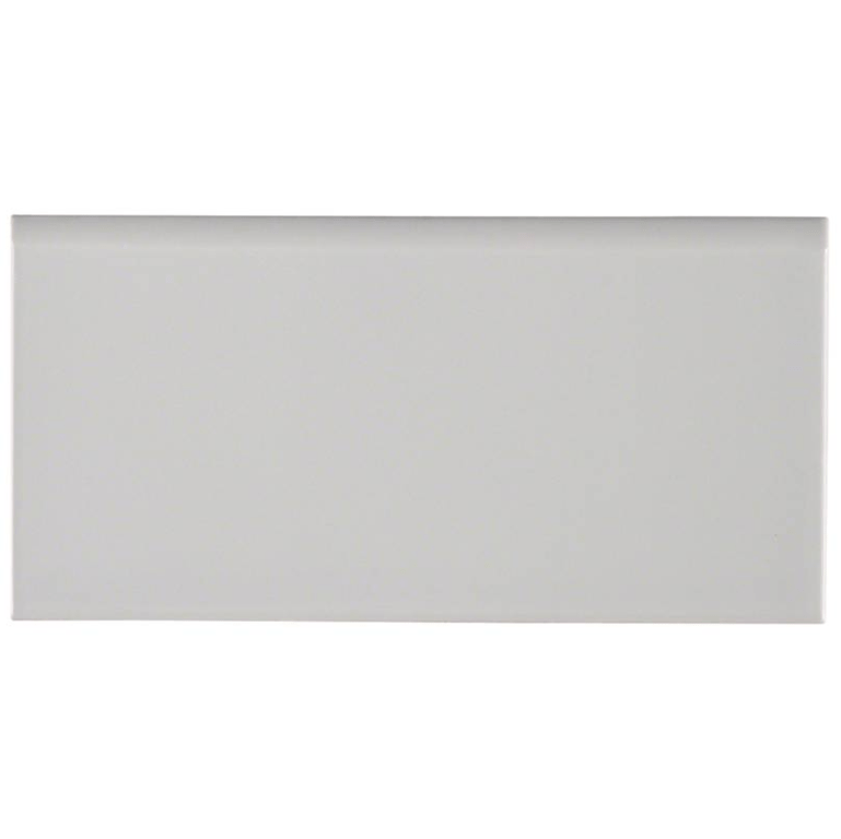Ceramic Tile MSI - Gray Glossy - Bullnose Tile 3x6 MSI International