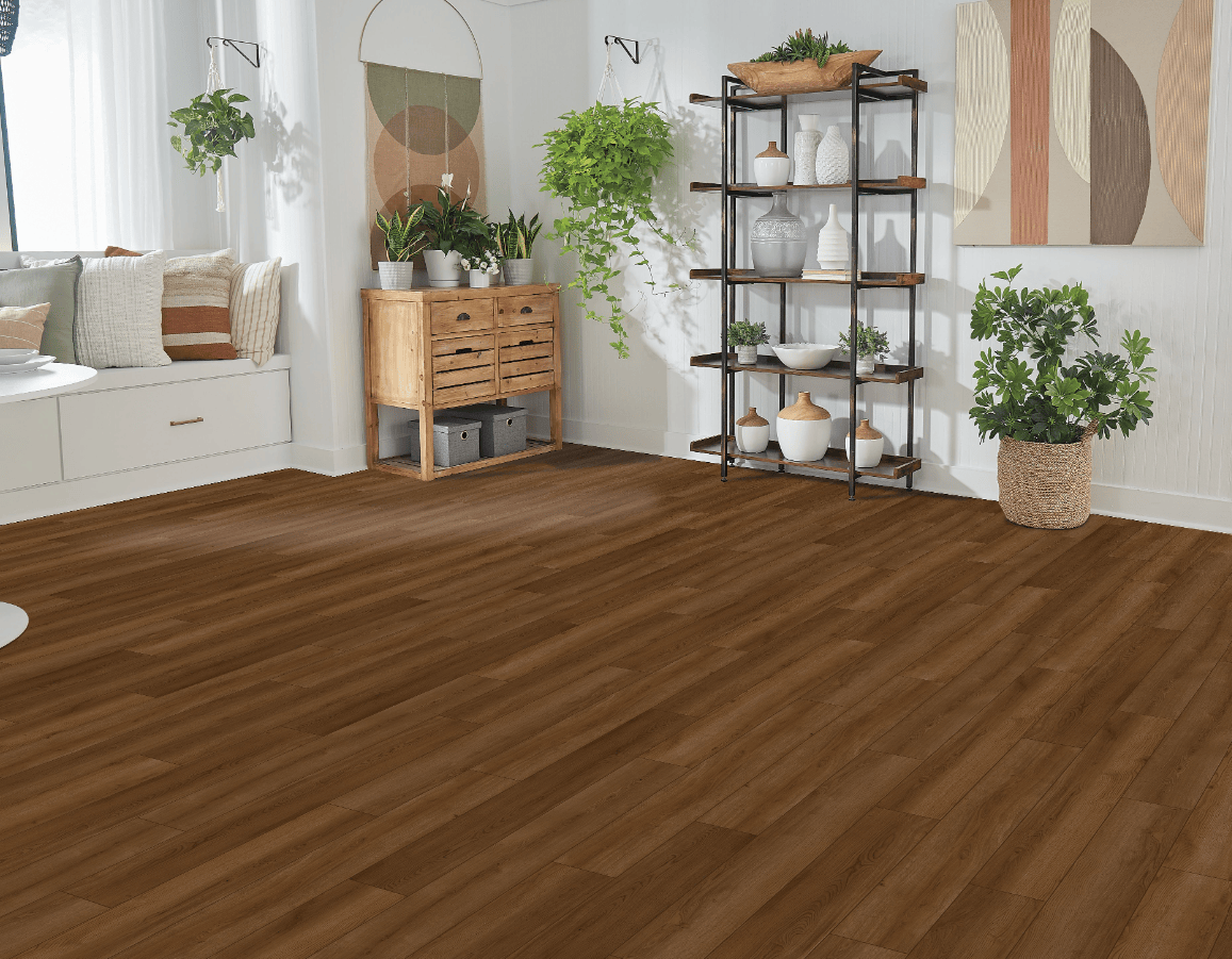 Luxury Vinyl Plank Mohawk - SolidTech Select - Covington Falls - Chestnut - Luxury Vinyl Plank Mohawk