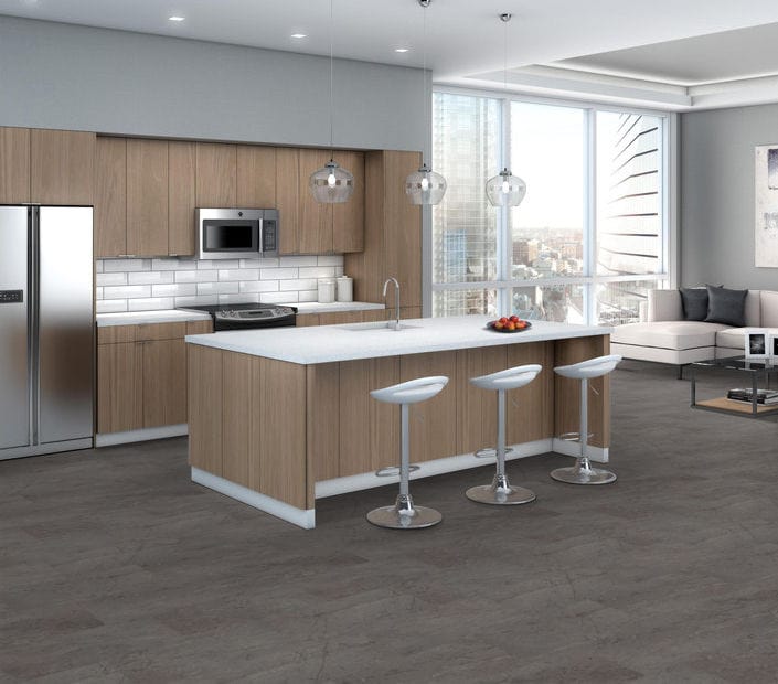 Luxury Vinyl Plank Philadelphia Commercial - Obelisk SPC - Charcoal Soapstone - Luxury Vinyl Plank Shaw