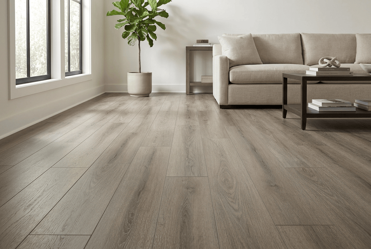Luxury Vinyl Plank Shaw - Bishop Shores Plus - Ashen Brown - Luxury Vinyl Plank Shaw