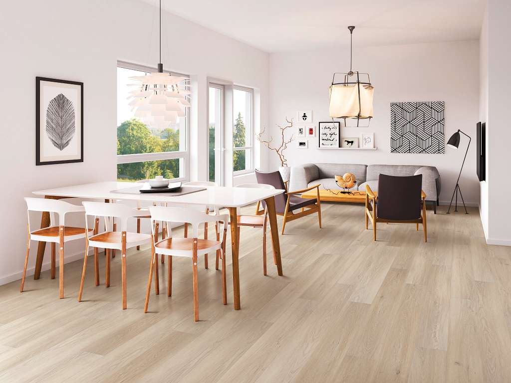 Luxury Vinyl Plank Shaw - COREtec Pro Plus Enhanced HD 9" VV488 - Kent Oak - Luxury Vinyl Plank Shaw