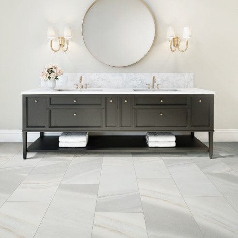 Luxury Vinyl Tile Aladdin - Bac Street - Silver Satin - Luxury Vinyl Tile Aladdin