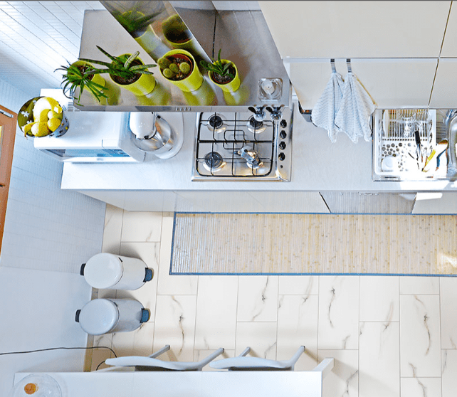Porcelain Tile MSI - Aria - Bianco - Porcelain Floor Tile 24X48 MSI International