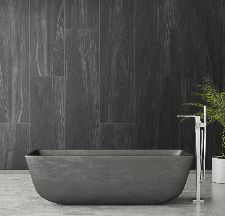 Porcelain Tile MSI - Braxton - Midnight - Porcelain Wood Tile MSI International