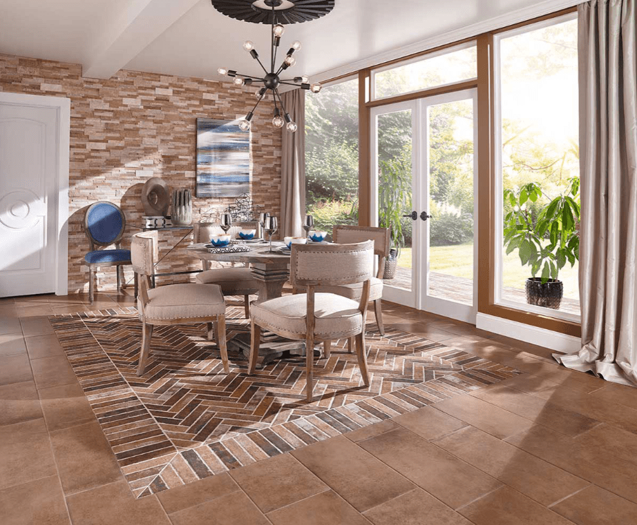 Porcelain Tile MSI - Brickstone - Red Porcelain Tile 2X10 MSI International