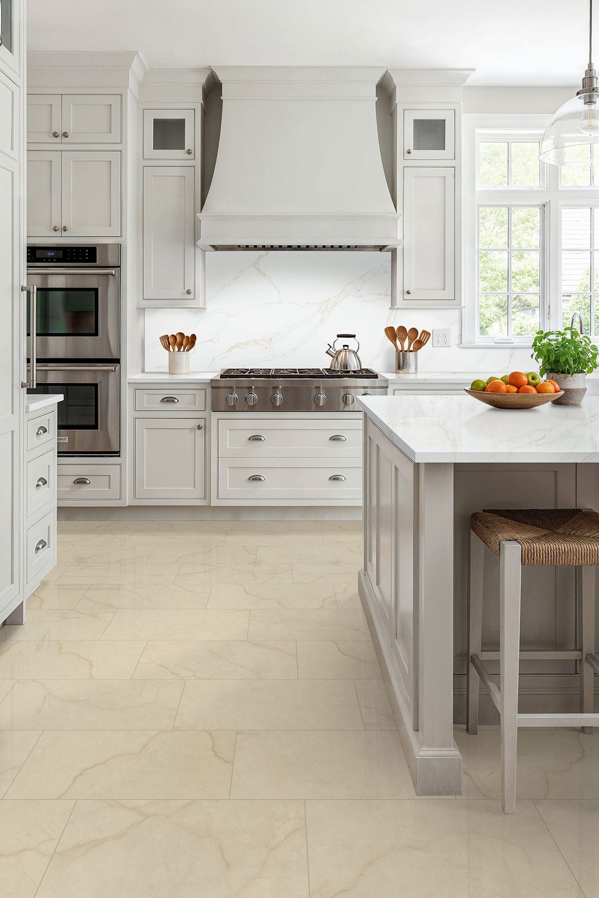 Porcelain Tile MSI - Brighton Crema 24x24 Polished - Porcelain Tile MSI