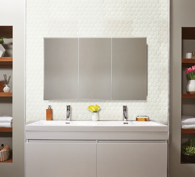 Porcelain Tile MSI - Domino - White Glossy - 2" Hexagon Mosaic Tile MSI International