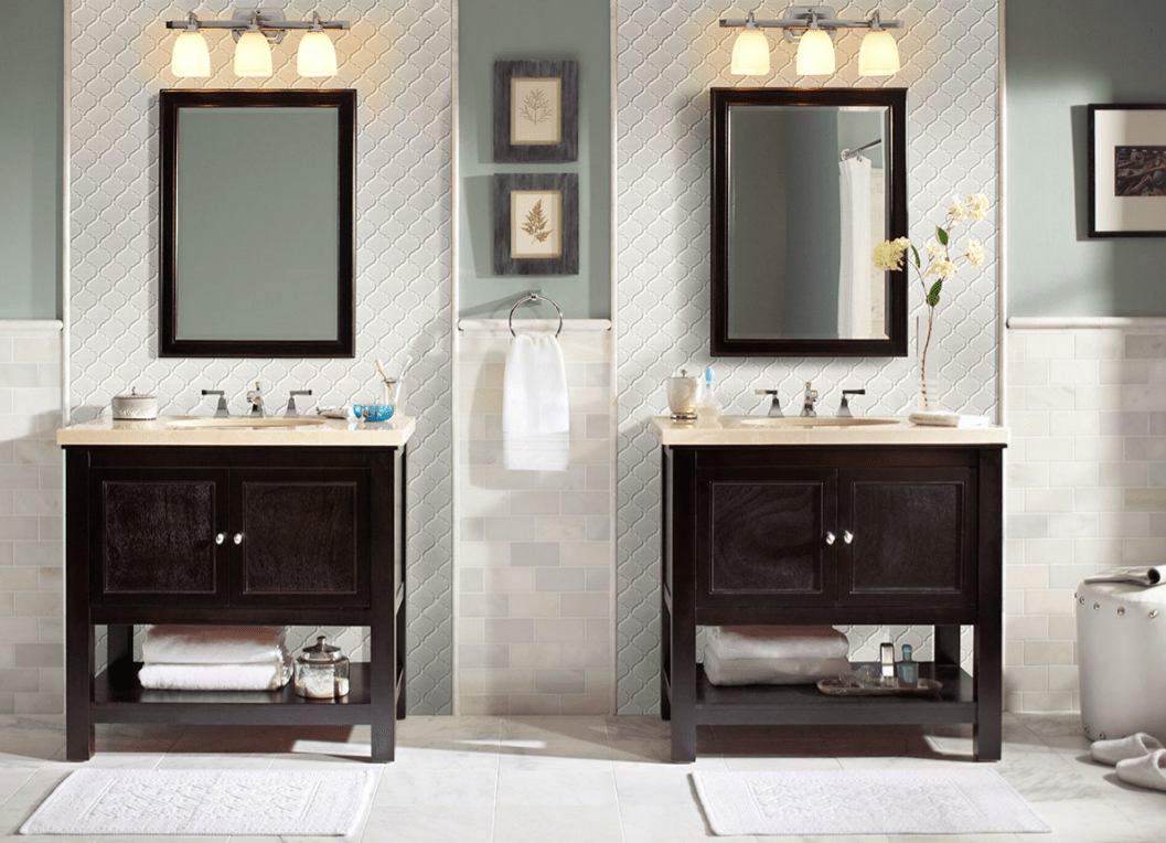 Porcelain Tile MSI - Domino - White Glossy - Arabesque Tile MSI International