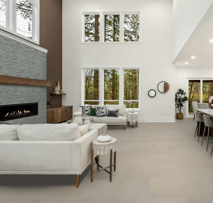 Porcelain Tile MSI - Livingstyle - Cream - Porcelain Tile - 18x36 MSI