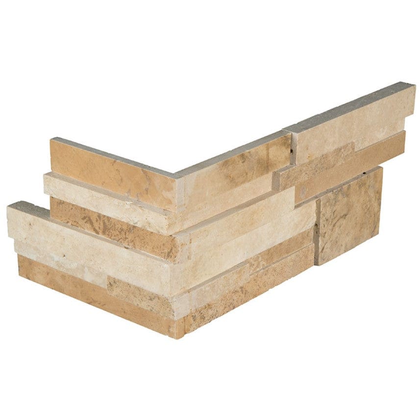 Stacked Stone MSI - RockMount Stacked Stone - Casa Blend 3D Honed "L" Panel 6x18 Box MSI