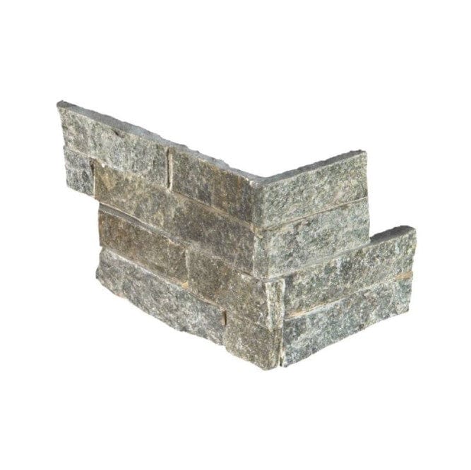 Stacked Stone MSI - RockMount Stacked Stone - Sage Green Corner "L" Panel 6x18 MSI