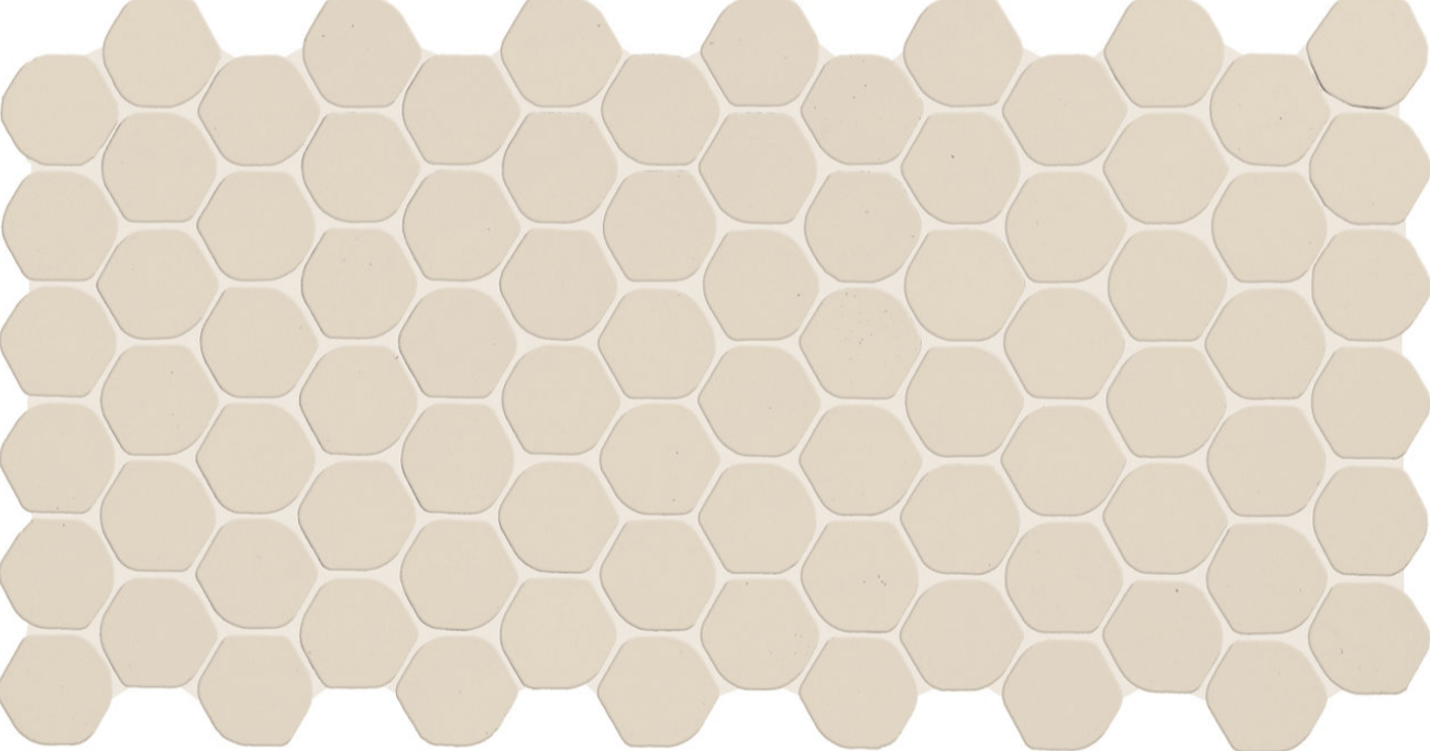 Tile Daltile - Keystones - Almond Organic 2" Hexagon Mosaic Daltile