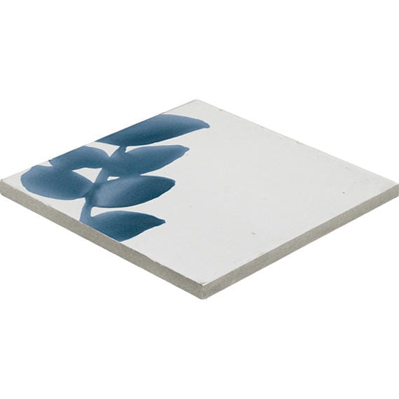Tile Marazzi - Rice - Bianco Deco Blossom Square 6x6 Glossy - Tile Marazzi
