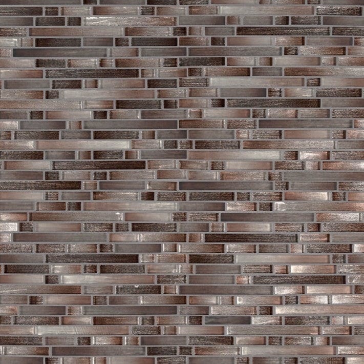 Tile MSI - Akaya Copper Interlocking 8mm Glass Tile MSI