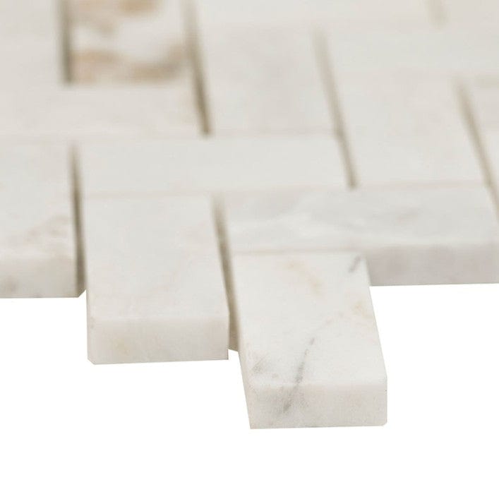 Tile MSI - Arabescato Venato 1x2 Herringbone Honed Tile MSI