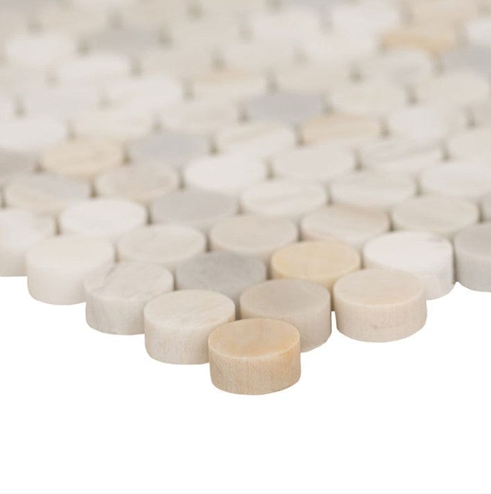 Tile MSI - Athena Gold Penny Round Honed Tile MSI