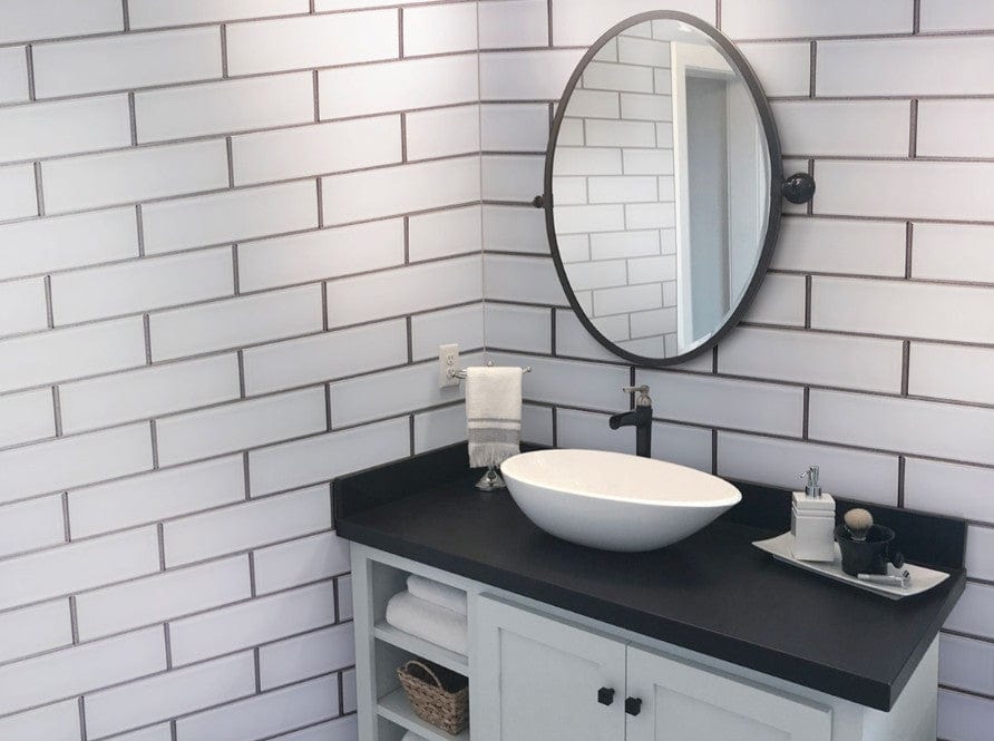 Tile MSI - Ice Bevel Glass Tile 4x12 MSI