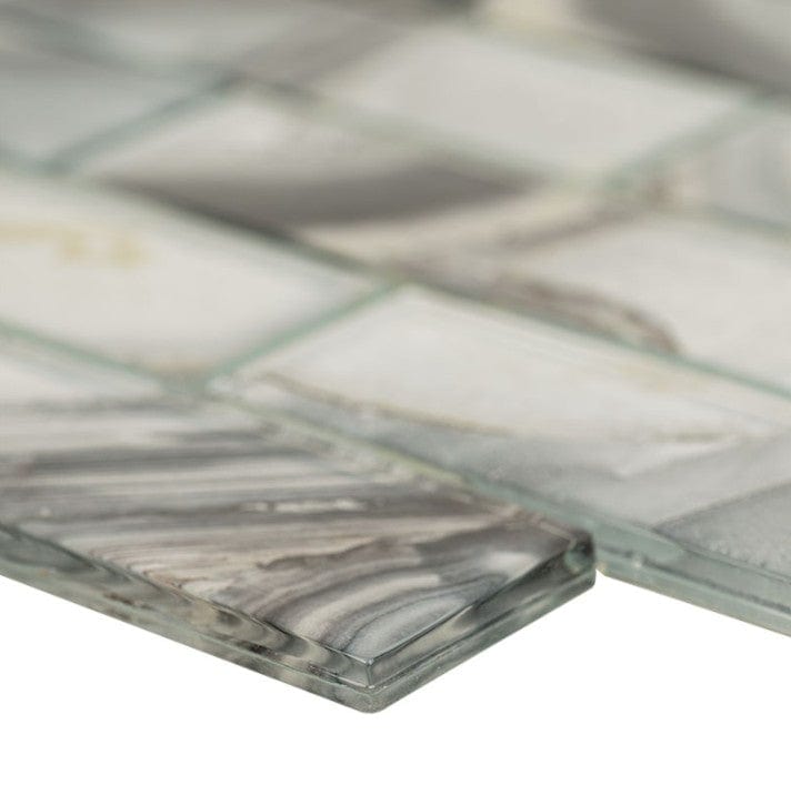 Tile MSI - Midnight Agate 2x6 Subway Glass Tile MSI