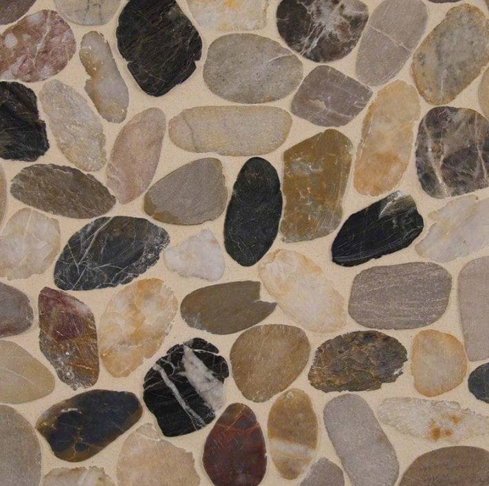 Tile MSI - Rio Lago - Mix River Pebbles Pattern 10mm MSI