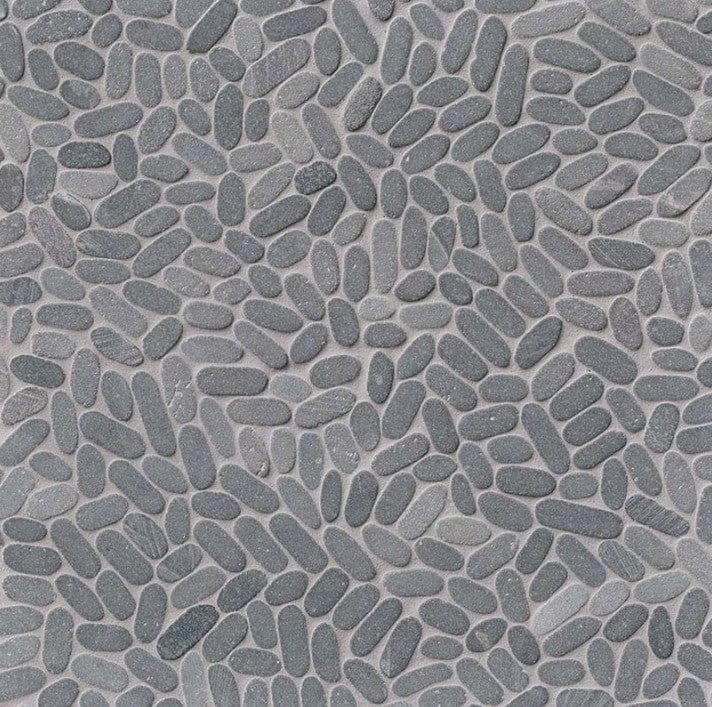 Tile MSI - Rio Lago - Sliced Pebble Coal Tumbled MSI