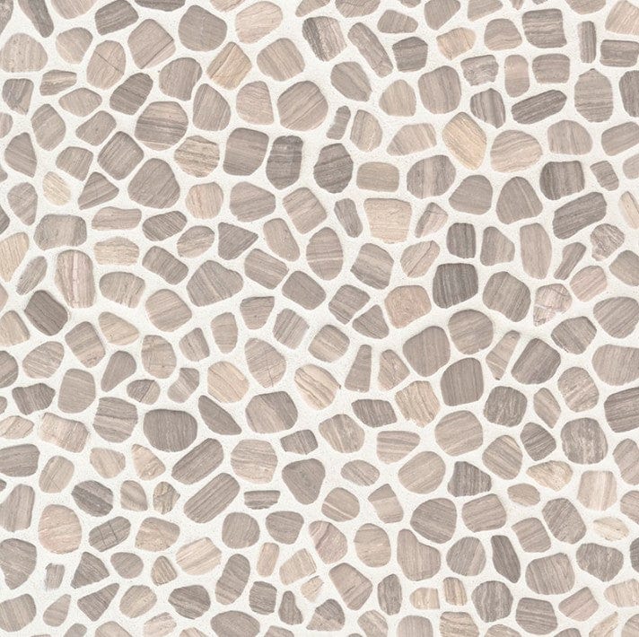 Tile MSI - Rio Lago - White Oak Pebbles Tumbled Pattern 10mm MSI