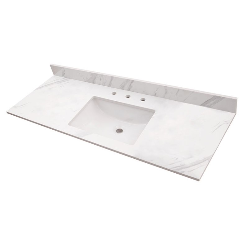 Vanity Top MSI - Calacatta Lumas Single Bowl Vanity 61x22x2CM MSI