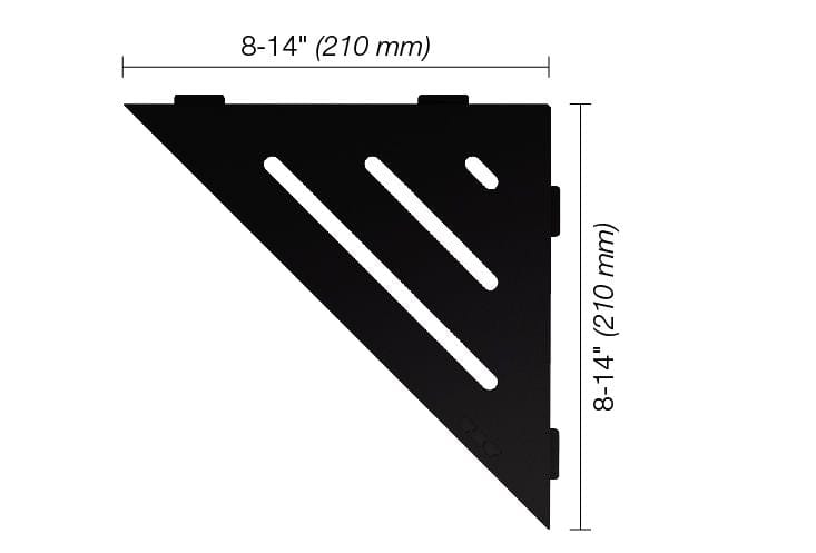 Wall Shelf Schluter® SHELF-E - Wave - Triangular Corner Shelf Schluter