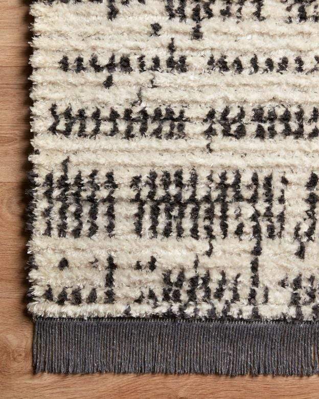 Area Rugs Loloi - Alice Collection - ALI-02 CJ Cream / Charcoal - Area Rug Loloi