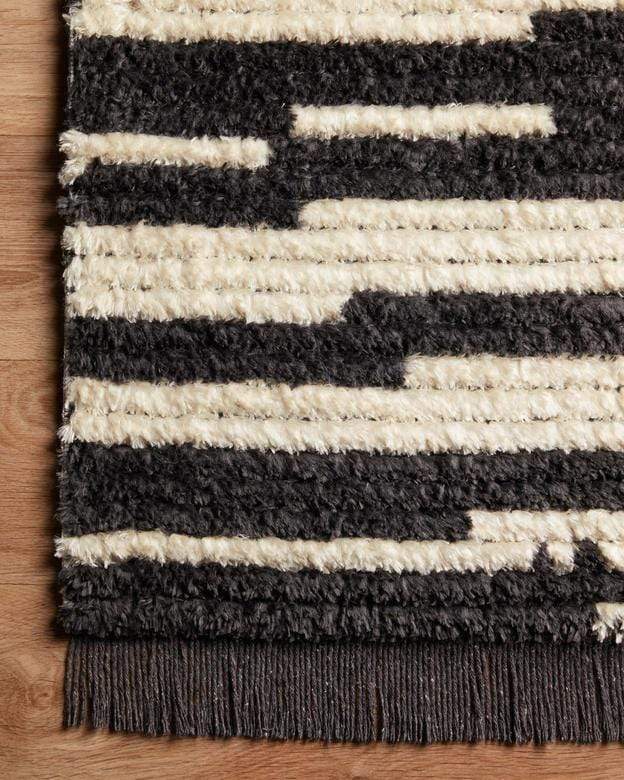 Area Rugs Loloi - Alice Collection - ALI-03 CJ Cream / Charcoal - Area Rug Loloi
