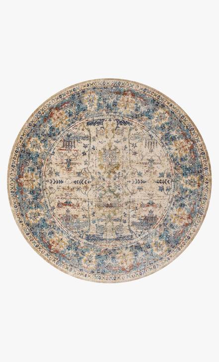 Area Rugs Loloi - Anastasia Collection - AF-07 Sand / Lt. Blue - Area Rug Loloi