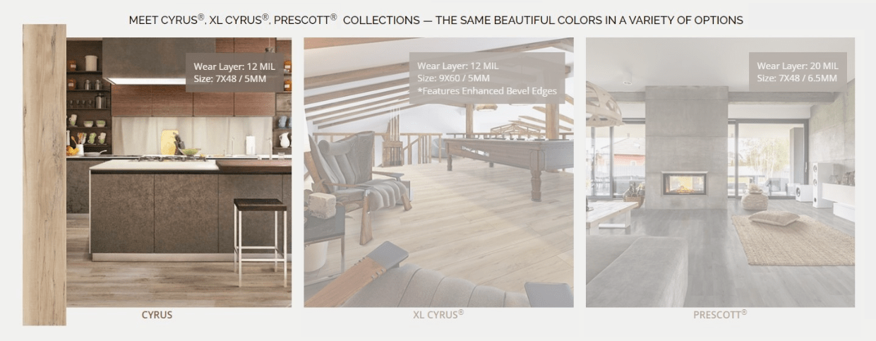 Flooring & Carpet MSI - Everlife® Rigid Core (RC) Collection - Cyrus - Billingham Arko Flooring