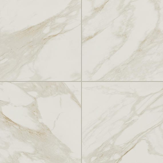 Floor Tile Daltile - Perpetuo - Brilliant White Square 12x12 Matte - Floor Tile Daltile