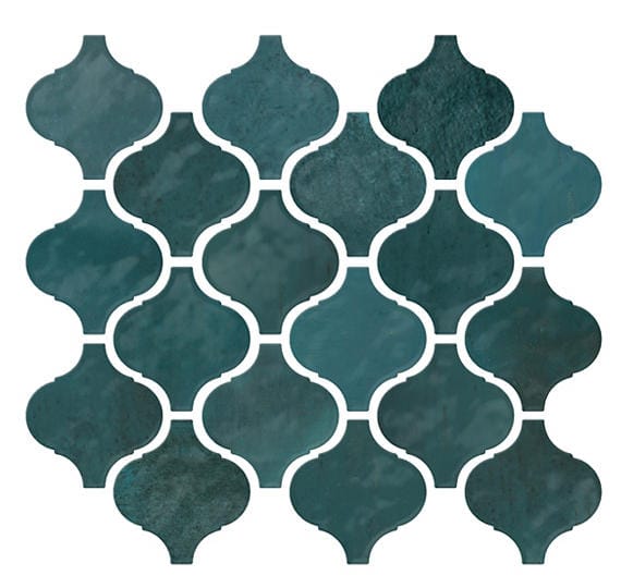 Wall Tile Daltile - Mesmerist - Mystique 3x3 Arabesque Mosaic Daltile