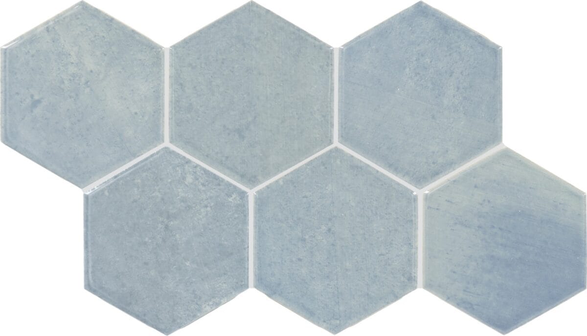 Wall Tile Daltile - Mesmerist - Whimsy 4" Hexagon Undulated - Wall Tile Daltile