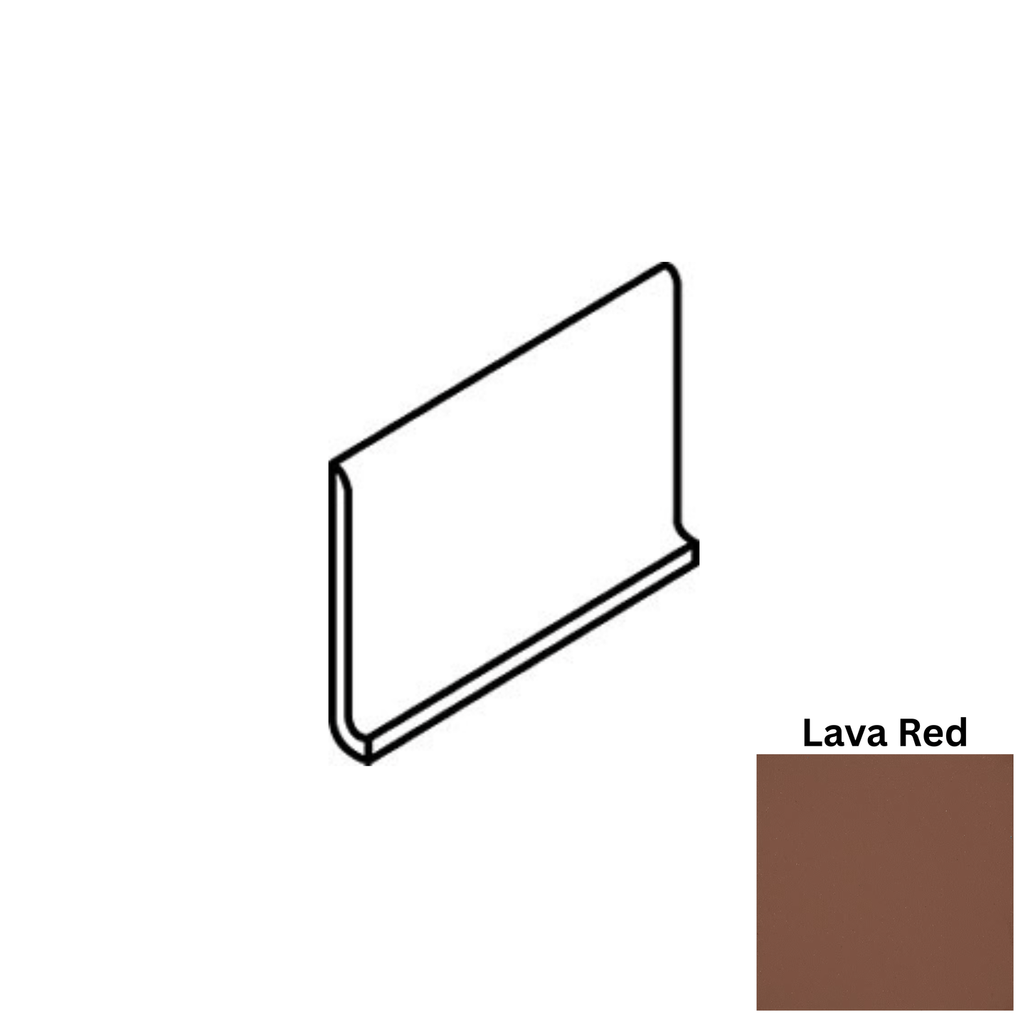 Accessory American Olean - Quarry Naturals - Lava Red Q3585 Cove Base Matte American Olean