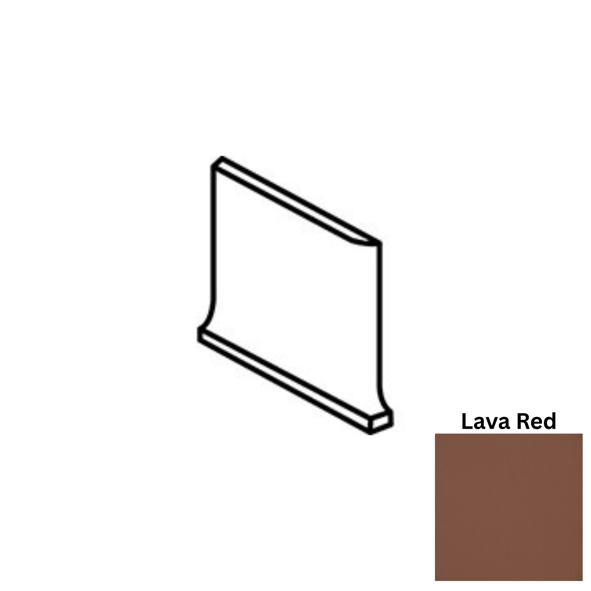 Accessory American Olean - Quarry Naturals - Lava Red QCL3565 Cove BC Left Matte American Olean