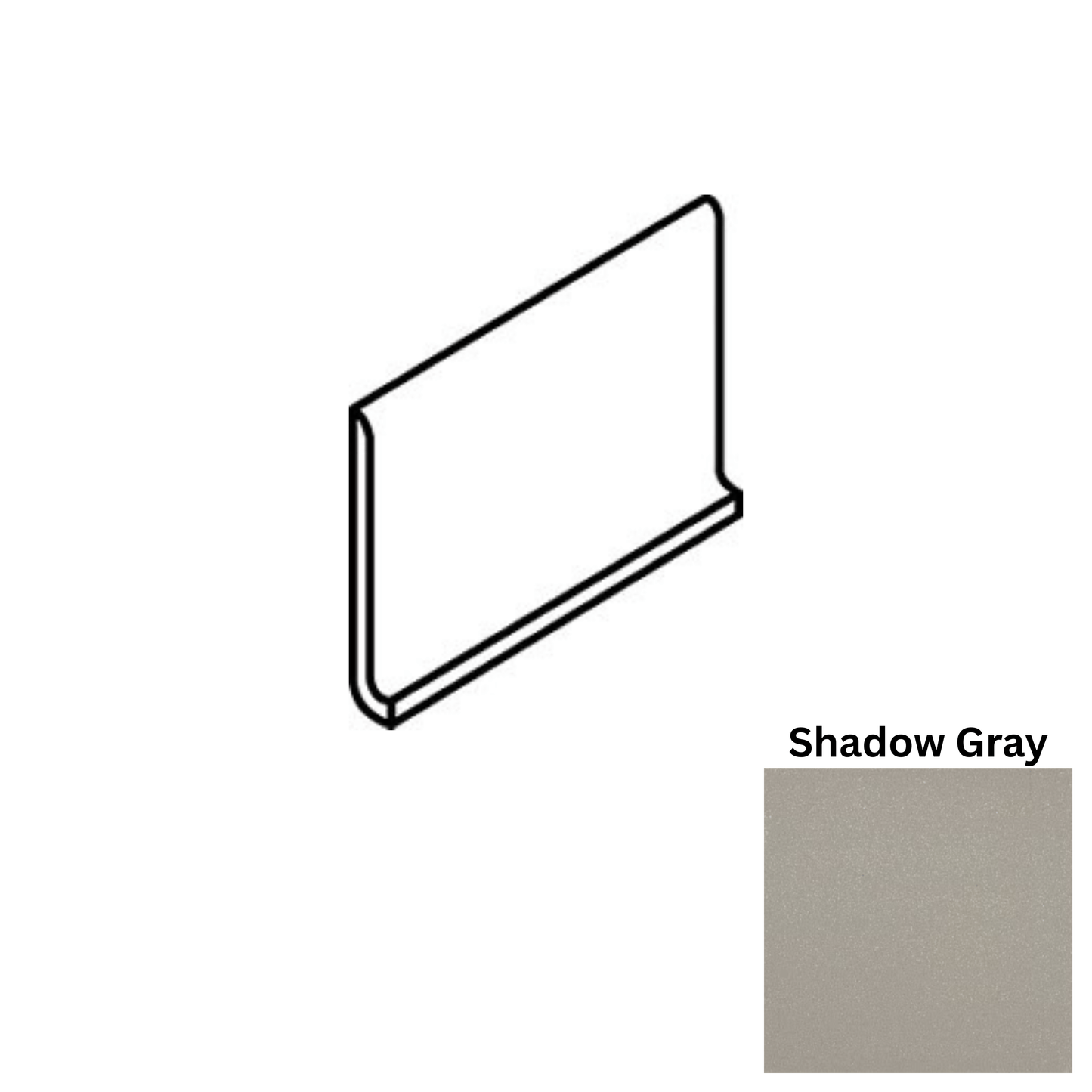 Accessory American Olean - Quarry Naturals - Shadow Gray Q3585 Cove Base Matte American Olean